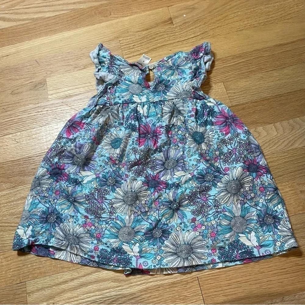 Sz 4 Dress Romper Bundle Gap Striped Oshkosh Blue Floral Ruffle Kids Girls